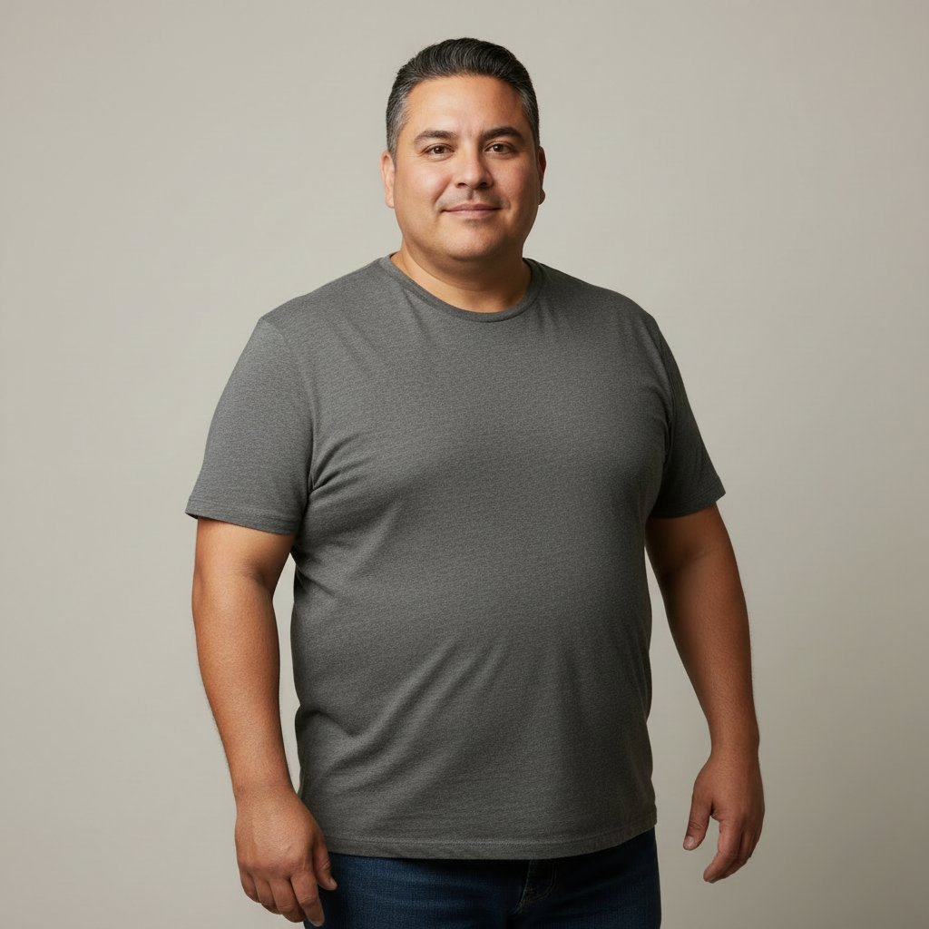 Hombre latino adulto sonriente